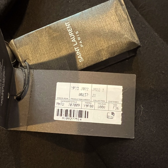 YSL Saint Laurent NWT Wool and Shearling Coat - Picture 9 of 13